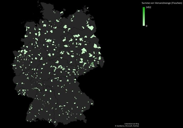 Green Poison Isonizer in Deutschlands PLZ Gebieten